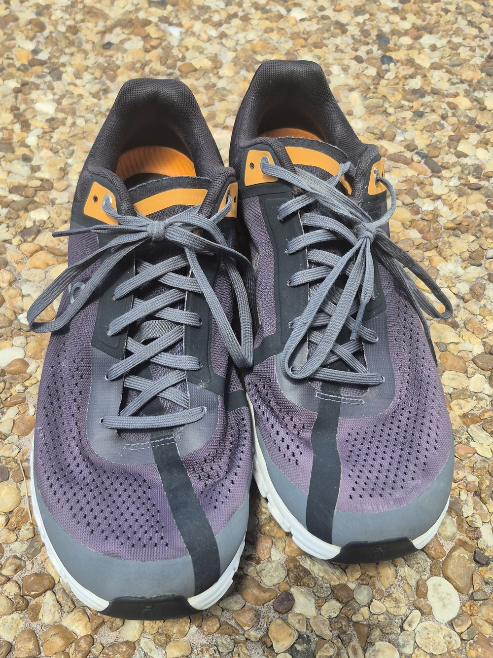 On Cloud X Men’s 9.5 Purple Gray Orange Running Training Shoes